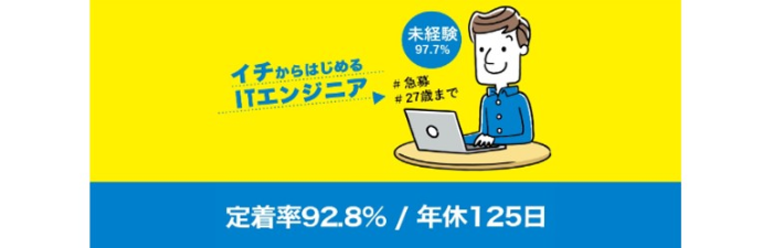 【文系学生大歓迎】未経験率98.4％ 文系からでもIT業界を目指せる！コツコツ派ならインフラがお勧めです！